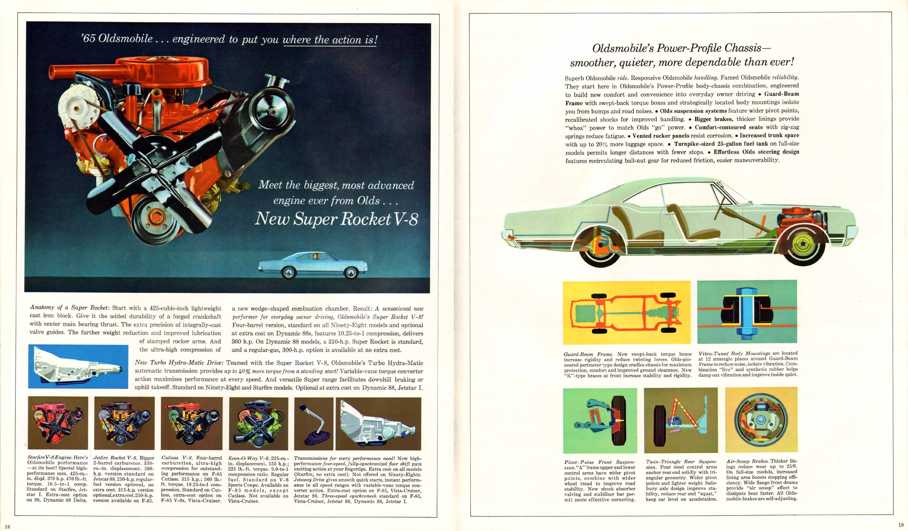 1965 Oldsmobile Motor Cars Prestige Brochure Page 5